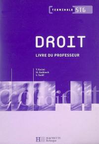 Droit terminale STG : livre du professeur