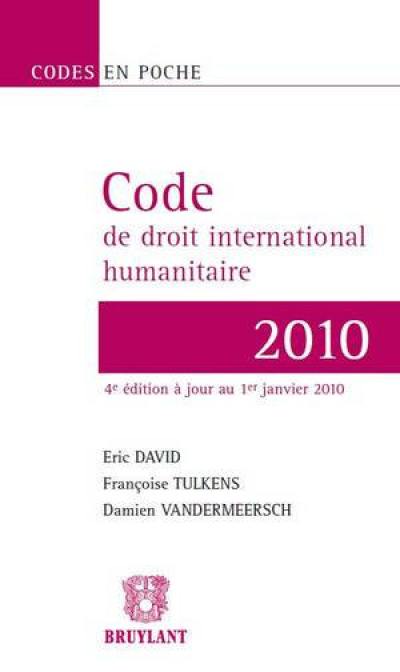 Code de droit international humanitaire