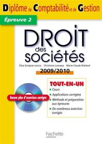 Droit des sociétés, épreuve 2