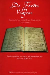 De forêts en vignes : journal d'un notable de l'Autunois, 1774-1807