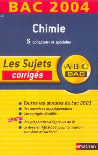 Chimie S obligatoire et spécialité : corrigés