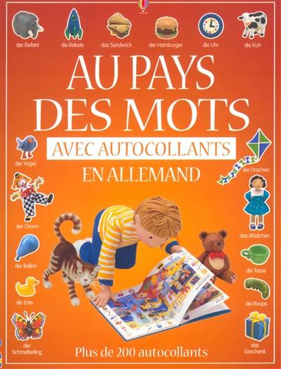 Au pays des mots en allemand : avec autocollants