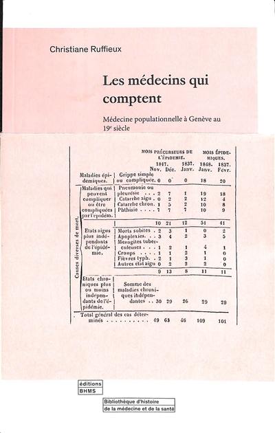 Les médecins qui comptent : médecine populationnelle à Genève au 19e siècle