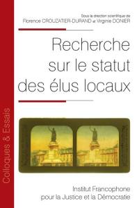 Recherche sur le statut des élus locaux