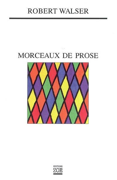 Morceaux de prose