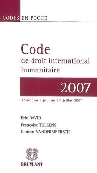 Code de droit international humanitaire