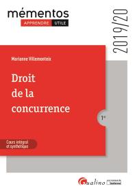 Droit de la concurrence : 2019-2020