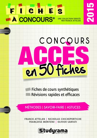 Concours Accès en 50 fiches