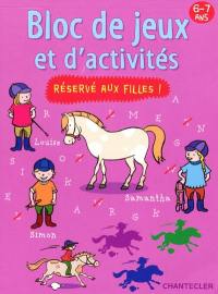 Bloc de jeux et d'activités, 6-7 ans : réservé aux filles !