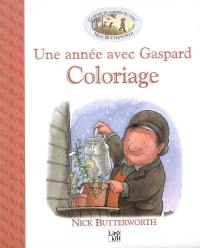 Une année avec Gaspard : livre de coloriage