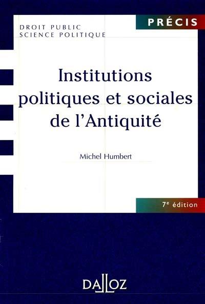 Institutions politiques et sociales de l'Antiquité