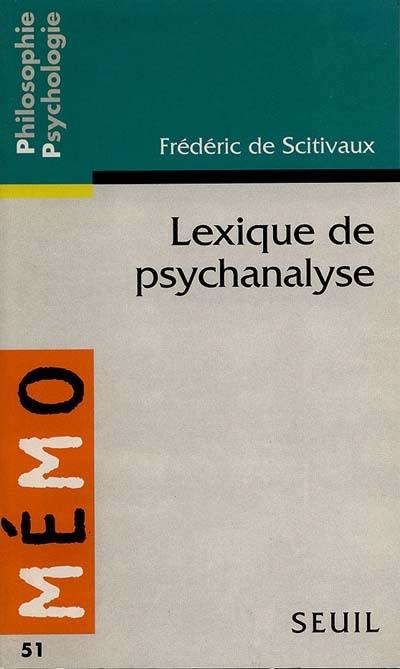 Lexique de psychanalyse