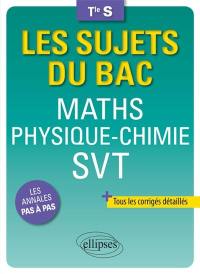 Maths, physique-chimie, SVT terminale S