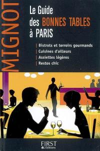 Le guide des bonnes tables à Paris