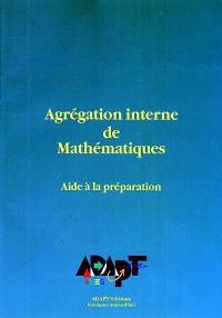 Agrégation interne de mathématiques : aide à la préparation