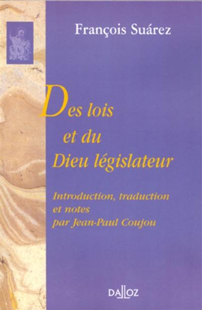 Des lois et du Dieu législateur