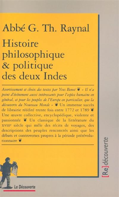 Histoire philosophique et politique des deux Indes