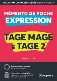 Tage Mage & Tage 2 : expression : mémento de poche