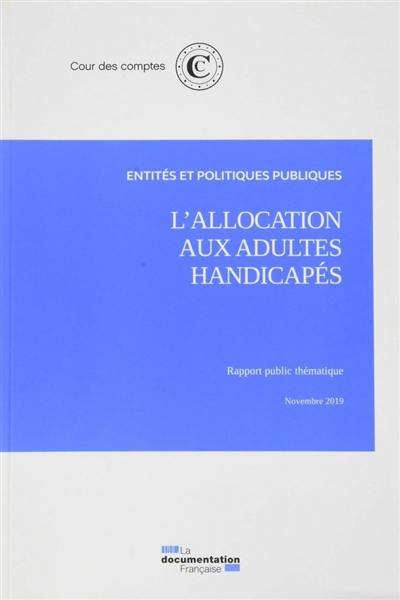 L'allocation aux adultes handicapés