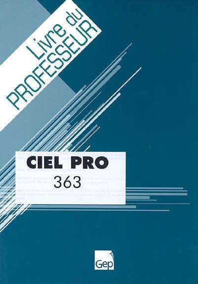 Ciel Pro : livre du professeur