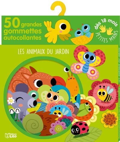 Les animaux du jardin : 50 grandes gommettes autocollantes