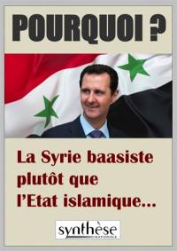 La Syrie bassiste plutôt que l’Etat islamique