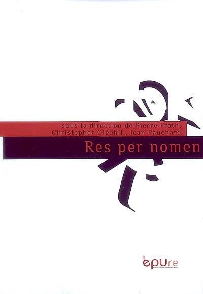 Res per nomen