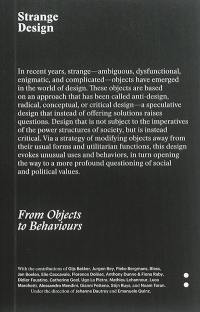 Strange design : from objects to behaviors