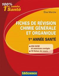 Fiches de révision en chimie générale : rappels de cours, QCM et QROC corrigés : 1re année santé