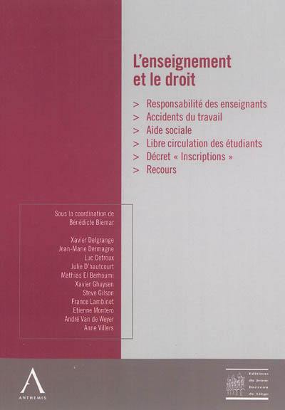 L'enseignement et le droit