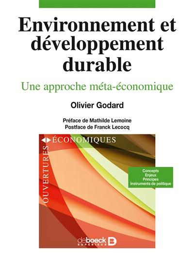 Environnement et développement durable : une approche méta-économique