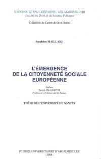 L'émergence de la citoyenneté sociale européenne