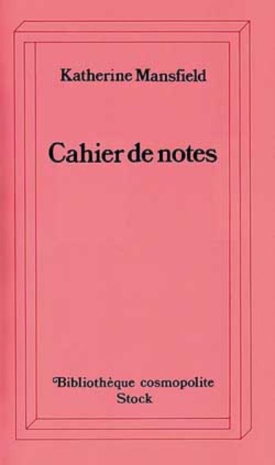 Cahier de notes