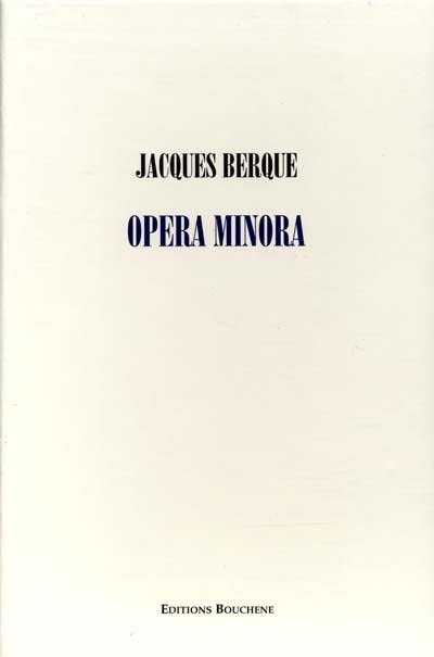 Opera minora