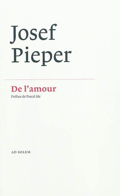 De l'amour