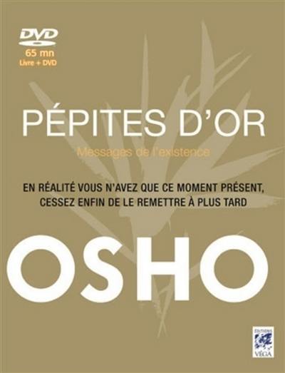 Pépites d'or : messages de l'existence : en réalité vous n'avez que ce moment présent, cessez enfin de le remettre à plus tard