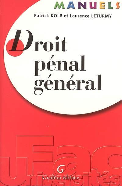 Droit pénal général