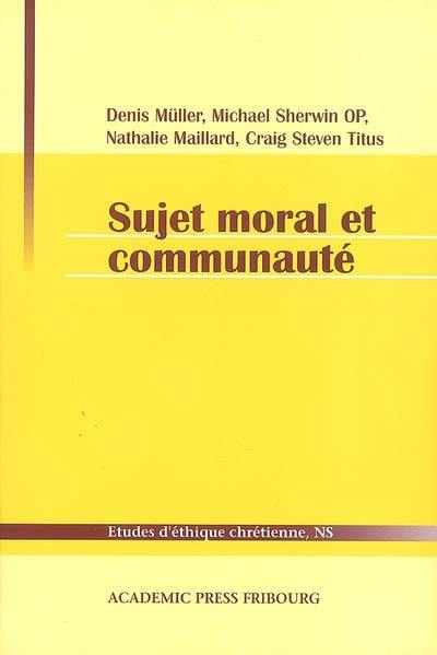 Sujet moral et communauté