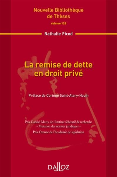 La remise de dette en droit privé