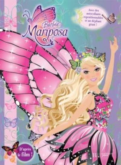 Barbie Mariposa : un livre panoramique avec des autocollants