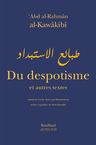 Du despotisme : et autres textes