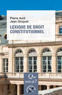 Lexique de droit constitutionnel