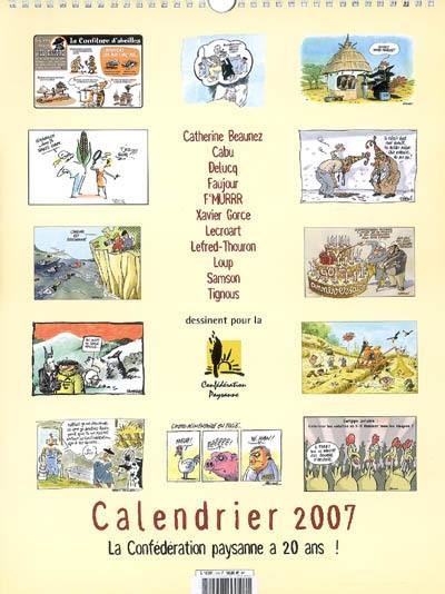 Calendrier 2007 : la Confédération paysanne a 20 ans !