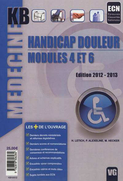 Handicap douleur : modules 4 et 6