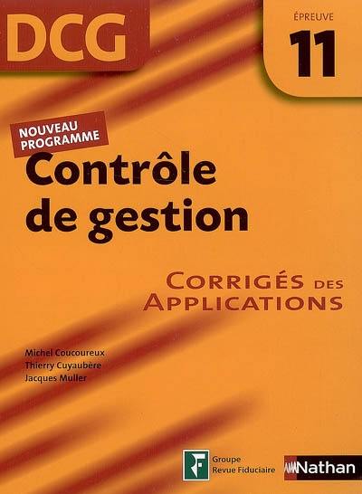 Contrôle de gestion, DCG épreuve 11