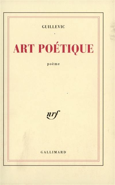 Art poétique