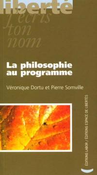 La philosophie au programme