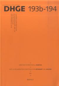 Dictionnaire d'histoire et de géographie ecclésiastiques. Vol. 33. Fascicule 193b-194