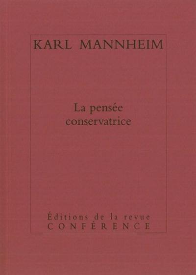 La pensée conservatrice