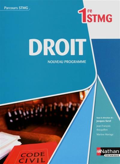 Droit, 1re STMG : nouveau programme